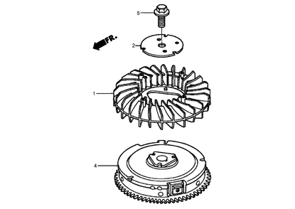 Part Location Diagram of 19513-Z0A-000 Lawn Boy PLATE-SETTING, COOLING FAN